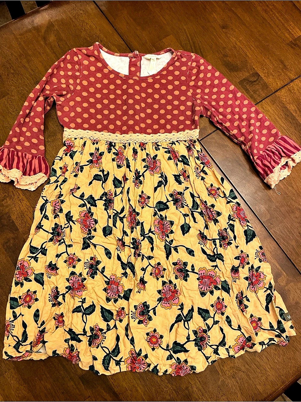 Matilda Jane Kids Floral Polka Dot Dress